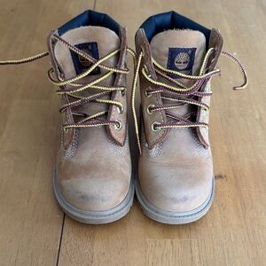 Timberland Kids Tan Leather Boots